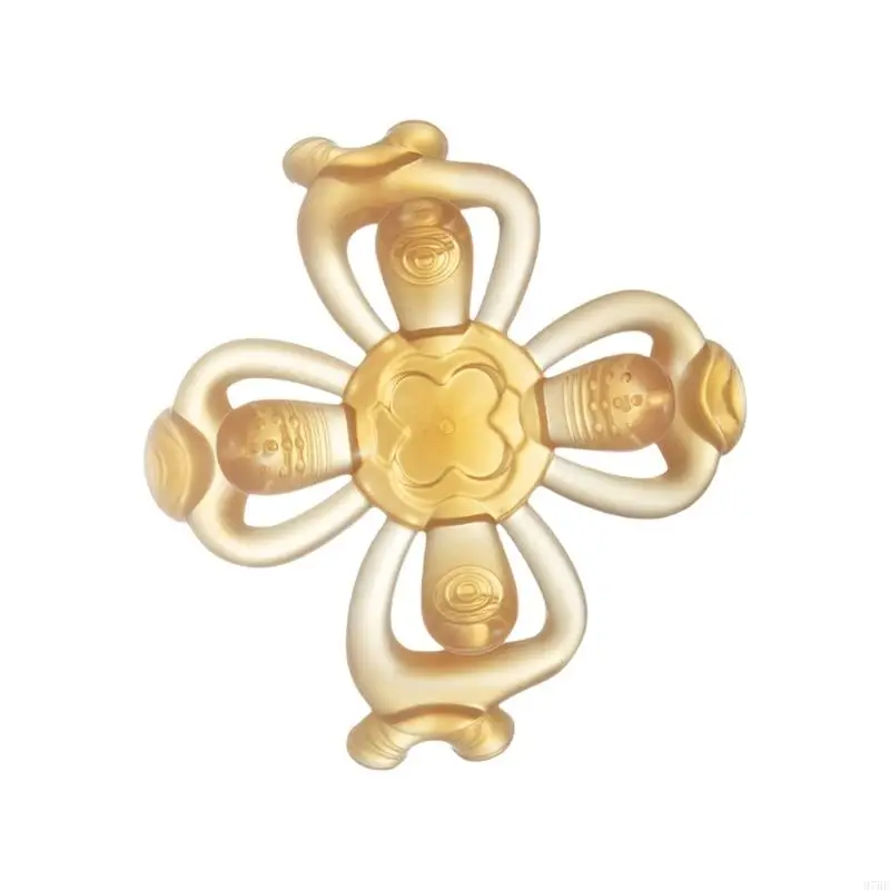 97BE لعبة مضغ لتخفيف آلام التسنين من السيليكون، آمنة للاستخدام اليومي للرضع