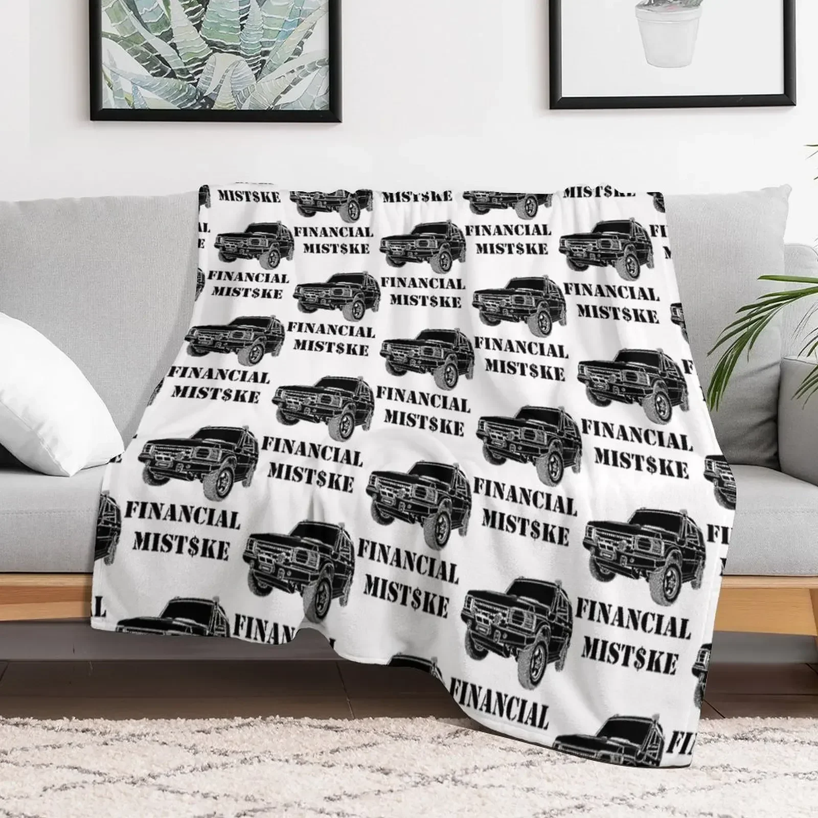 4x4 financial mistake Throw Blanket christmas decoration Blankets Sofas Of Decoration Blankets