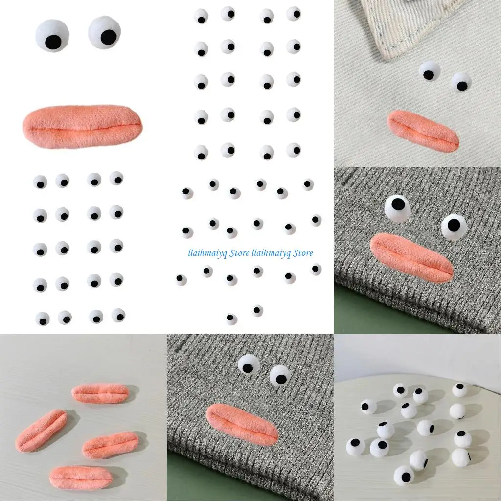 573B 20/10 шт. мультяшные глаза/рот