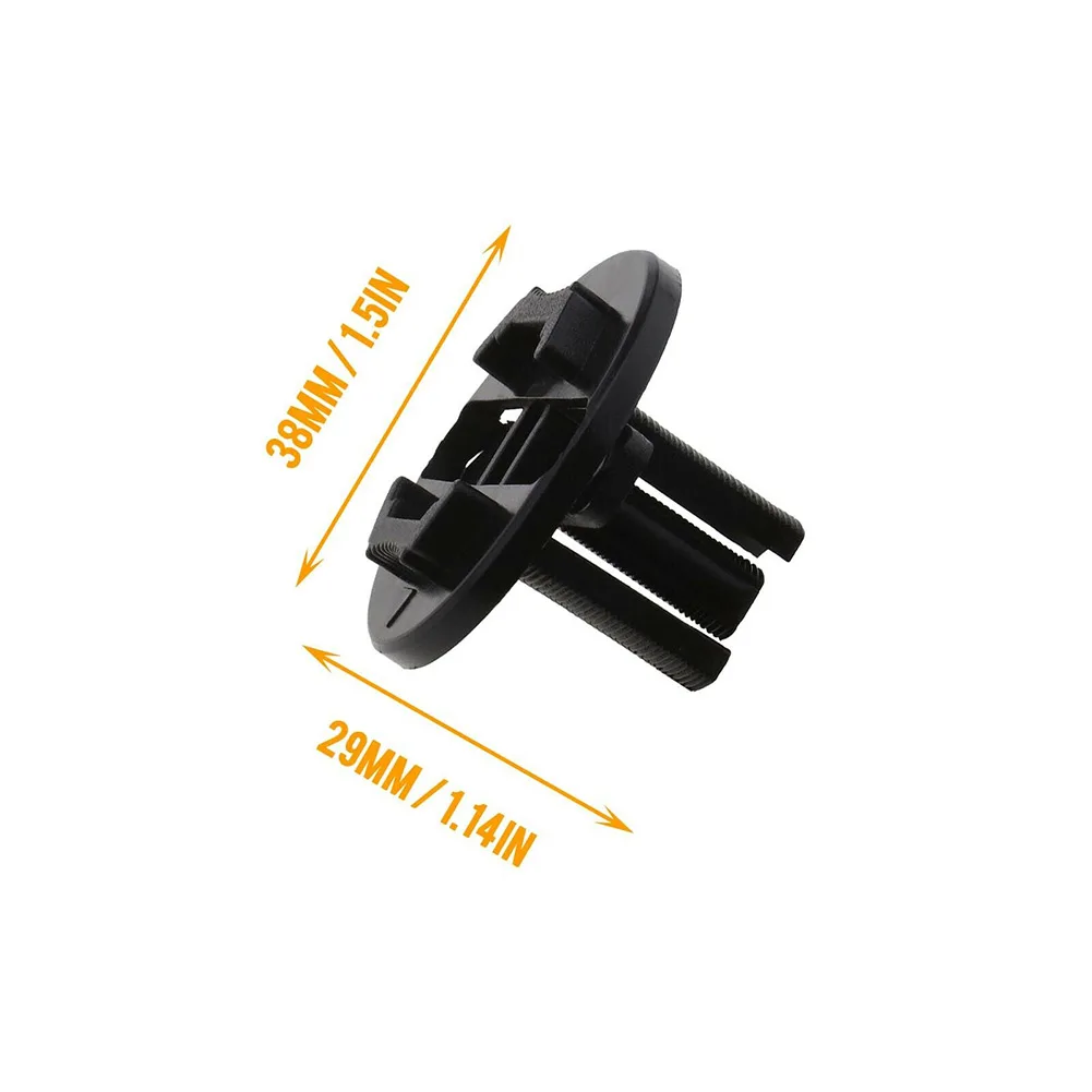 Fit For W124 300CE E420 Fastener Clips Headlight 4pcs Black Fastener High Reliability Plastic Stable Characteristics