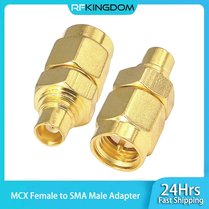 1Pcs SMA Male to MCX Female Straight Connector SMA to MCX Adapter RF Coaxial Converter