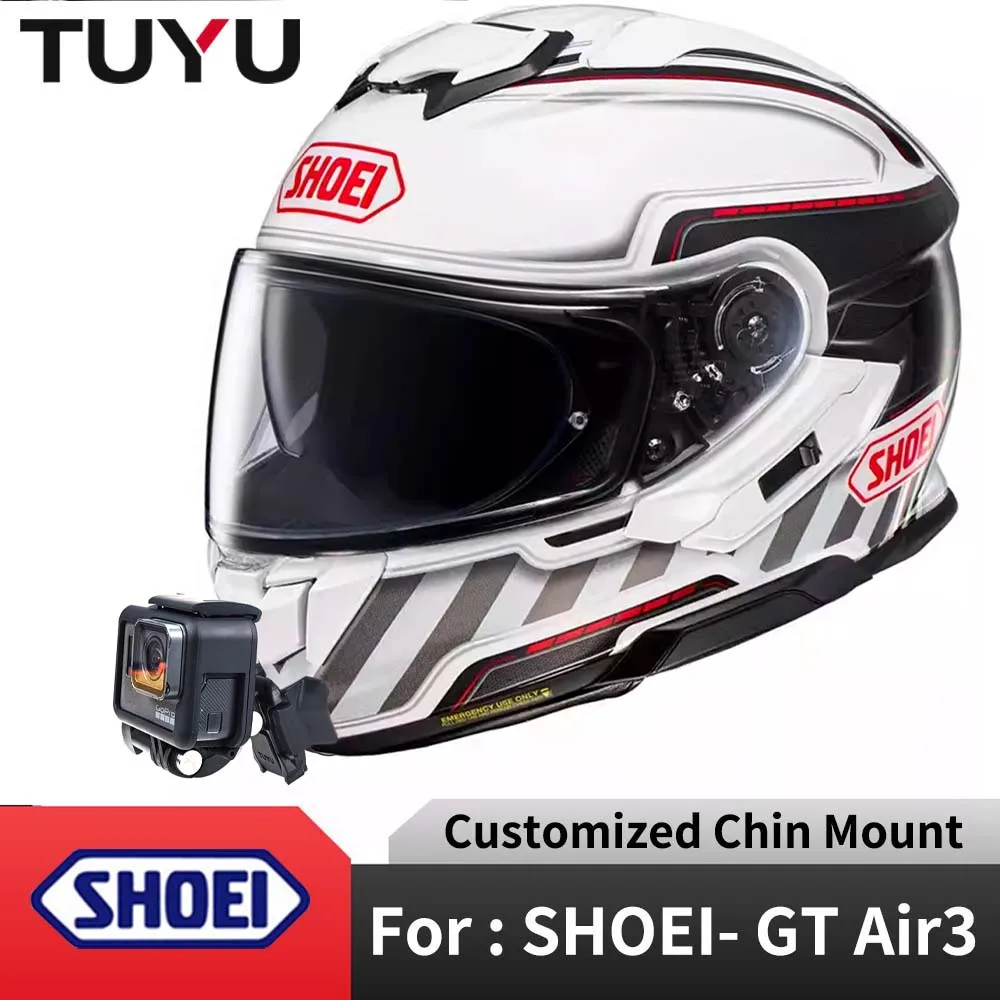 SHOEI GT Air 3  Helmet Custom Aluminium Chin Mount for GoPro Hero13 12 Insta360 X4 X3 Ace pro DJI Action 3 4 Camera Accessories