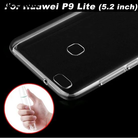 For Huawei P9 lite 2016 0.6mm Ultra-thin Clear TPU Case For Huawei P9/P9 lite soft Crystal Back Cover Protect Skin Silicon case