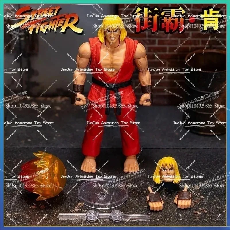 Op voorraad: Jada Toys Ultra Street Fight II Baison, Akuma, T. Hawke, Violent Ken, RYU, Guile – 15 cm actiefiguur, verzamelobject.