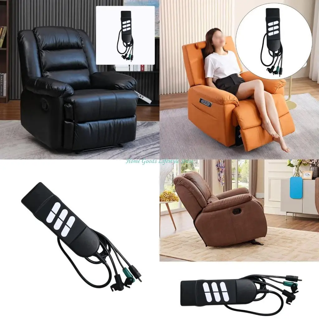 

E74E Replacement Handheld Controllers For Power Lift Recliners 6 Button Designs Compatibility Sturdy ABS Construction