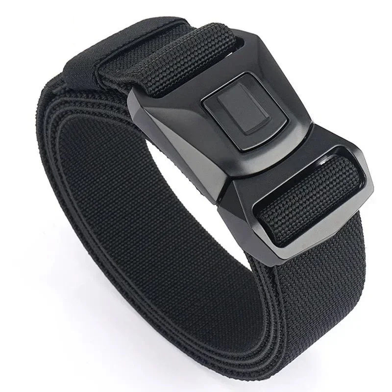 New Nylon Tactical Belt for Men Rust-proof Metal Buckle Quick Release Jeans Belt 1200D Canvas Outdoor Casual Belt Waistband