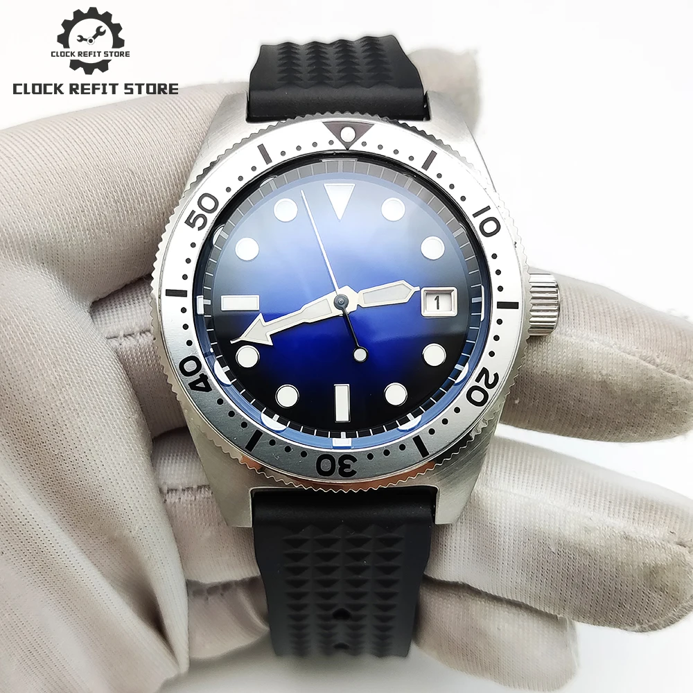 

Luxury 38mm Automatic Blue Men's Mechanical AR Blue Film Sapphire Watch Luminous Japan NH35 Stainless Steel Watch Case