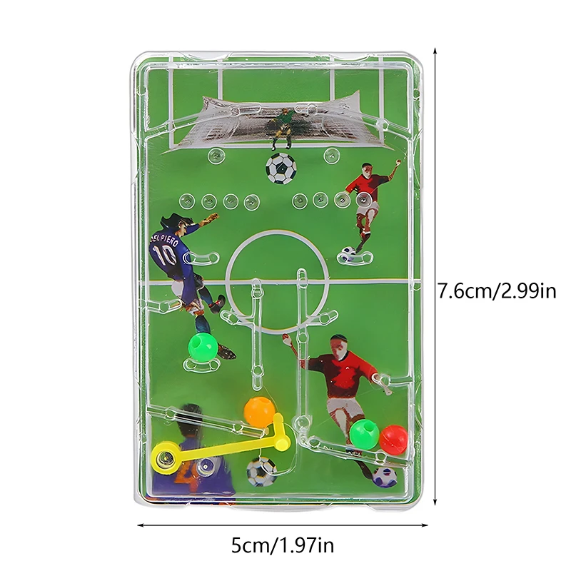 Juego de Pinball de 5 piezas para niños, máquina de juego de laberinto de fútbol, Palm Top, Pachinko, juguetes para jugar al fútbol, regalos para fiestas de cumpleaños