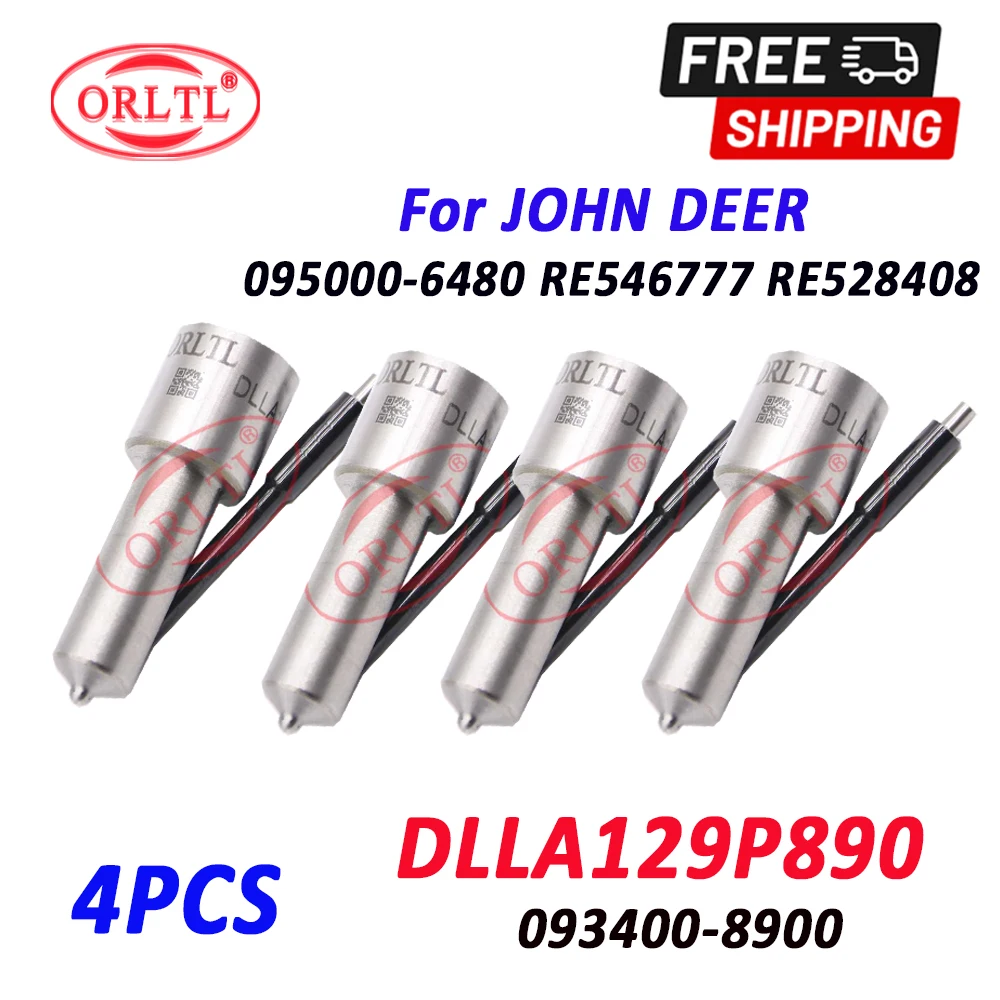 

DLLA129P890 New Diesel Fuel Injector 095000-6480 Assembly DLLA 129 P 890 Nozzle 093400-8900 for JOHNDEER RE546777 RE528408