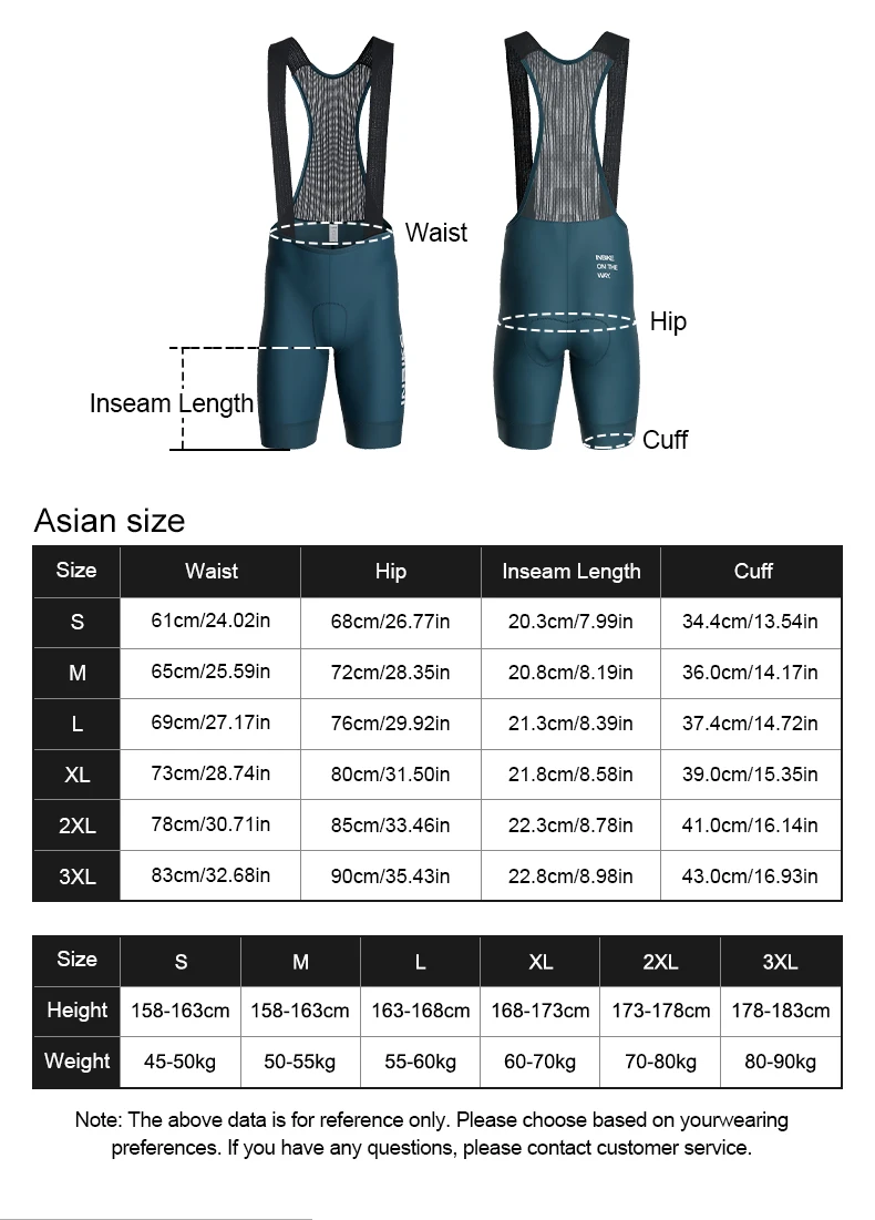 INBIKE Herren-Trägerhose für den Sommer, Professionelle Radsport-Trägerhose, Atmungsaktive Komfortable Fahrrad-Unterwäsche, Radsport-Ausrüstung – Detail 5