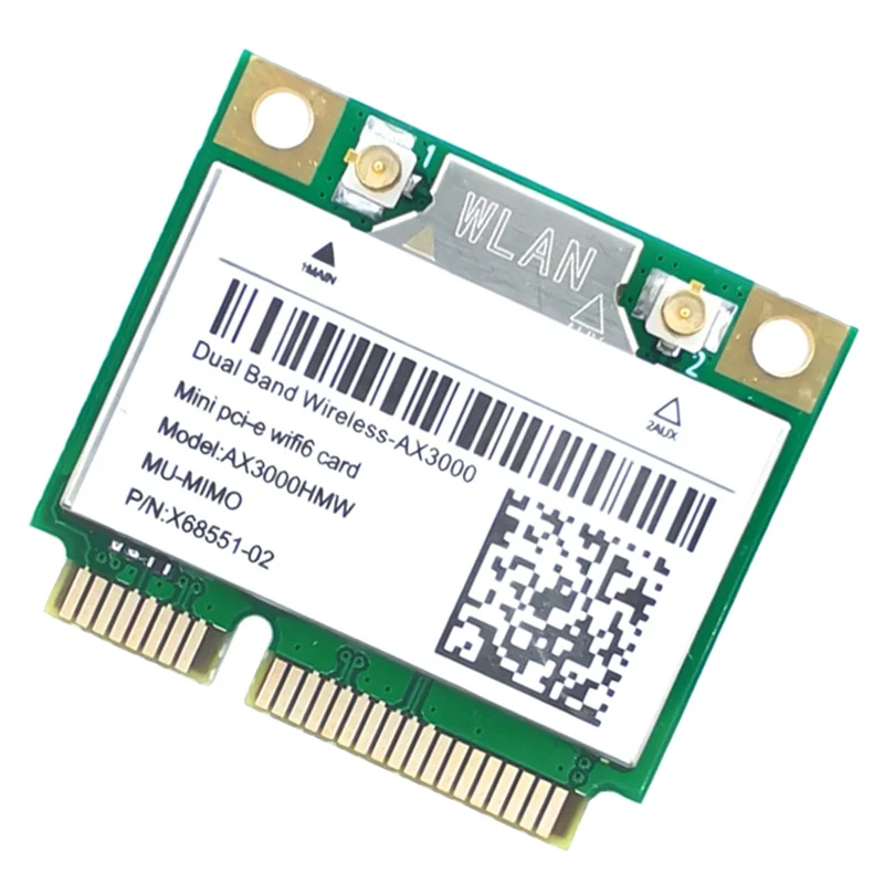 Сетевая карта AX200 AX3000HMW Беспроводной адаптер Mini PCI-E WiFi 6