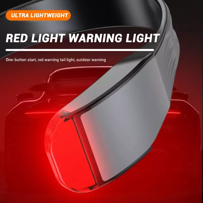 New White Red LED Neck Light Book Lamp Running Warning USB Flashlight LED Headlamp Night Reading Hiking Cycling Outdoor