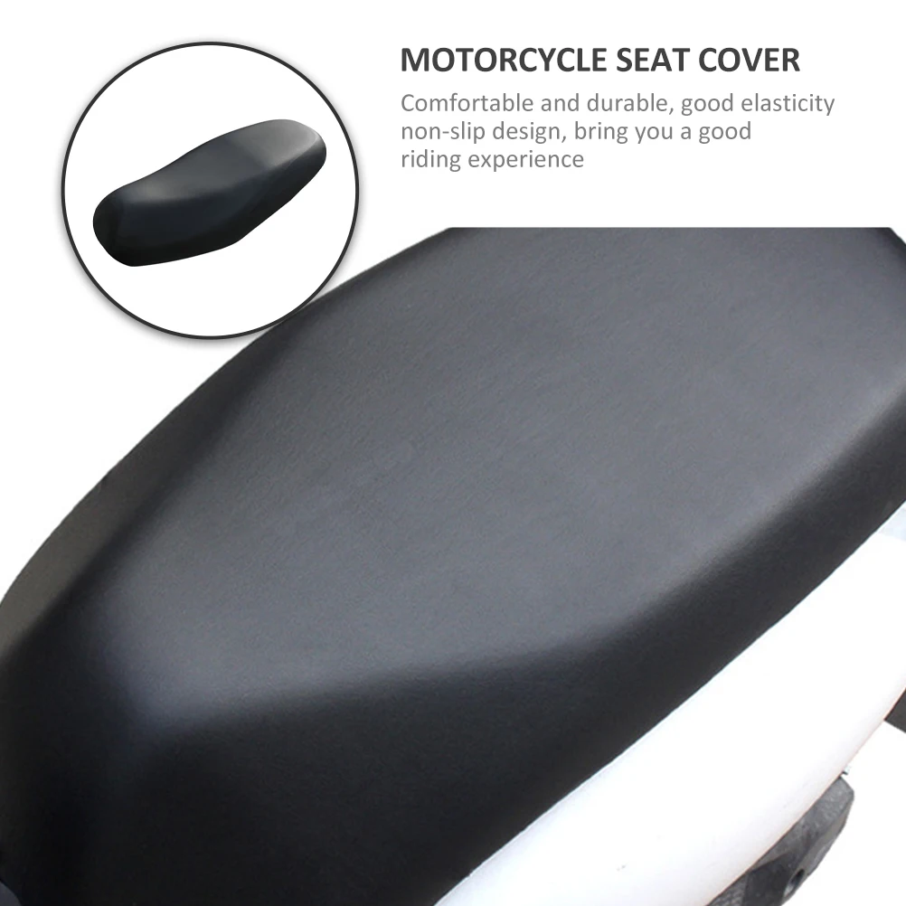 

Motorcycle Seat Rain Waterproof PU Cover Scooter Weatherproof Universal Black