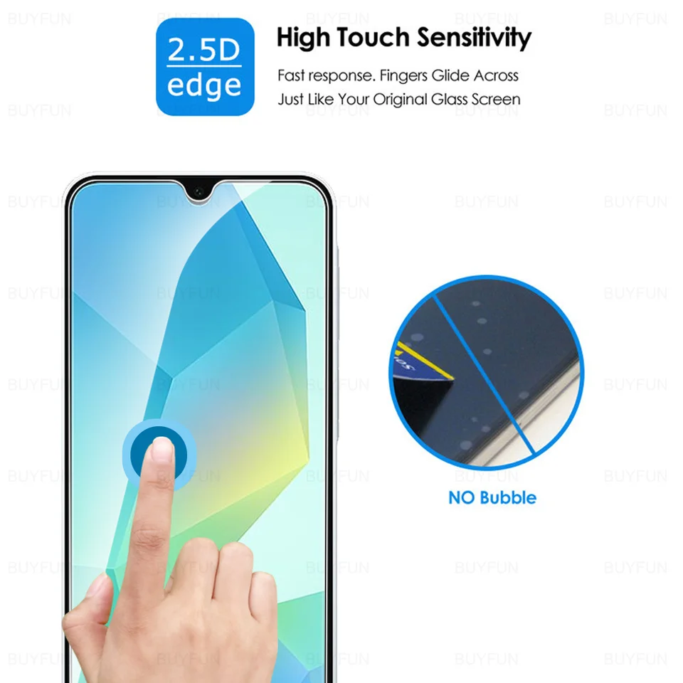 1-5 Piezas para Samsung Galaxy A16 A17 5G Vidrio Templado Compatible con Funda Anti-Rayaduras HD 9H Transparente Protector de Pantalla SamsungA16 4G 3