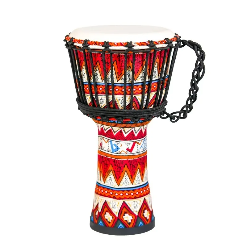 Factory Wholesale Hand African Drums Children Kindergarten Adults Beginners 8-Inch 10-Inch 12-Inch Sheepskin Fabric Lightweight