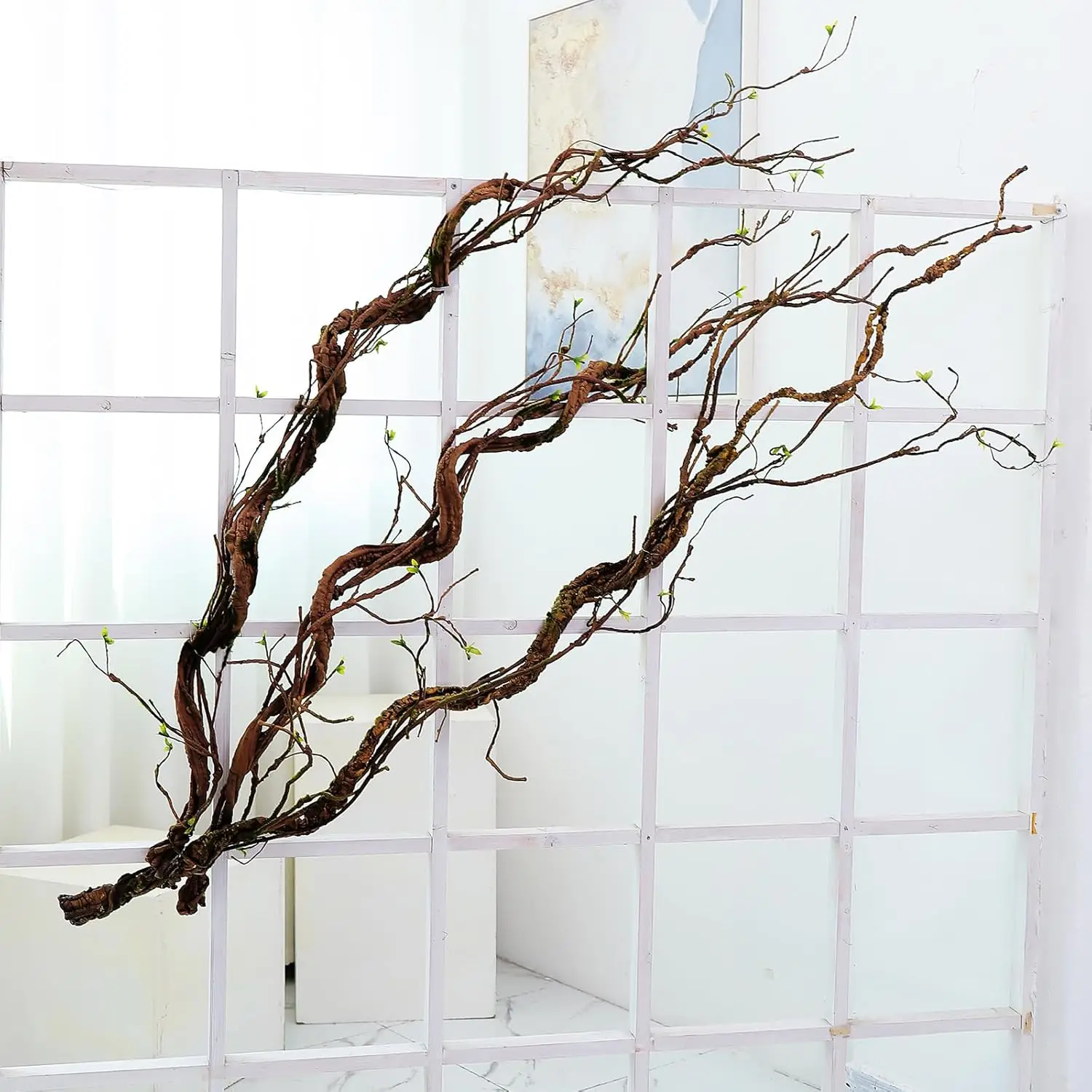 

1.7M Artificial Plants Tree Vine Home Wall Hanging Rattan Liana Cane Vine Fake Tree Trunk Branches for Wedding Outdoor Garden