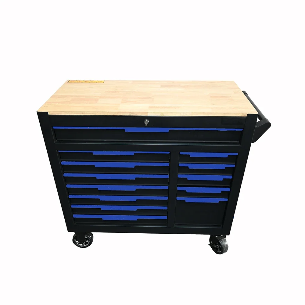 

XWTT-12 Drawers Tool Cabinet Handcart, Roller Rolling Tool Handcart with Brake, Used for Garage