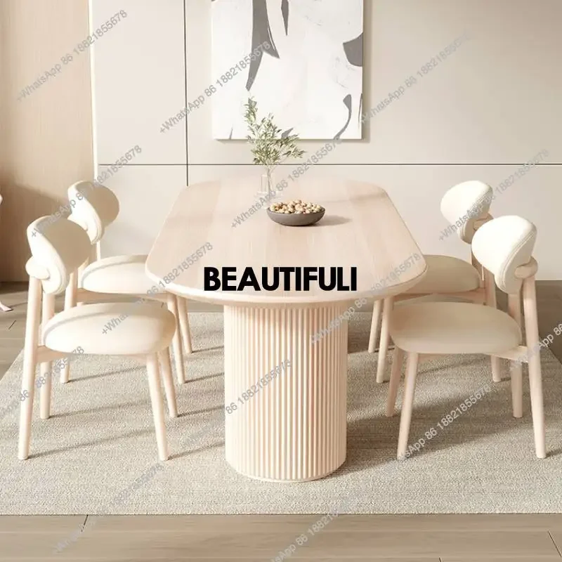 

E182 Designer Floor Dining Table Unique Waterproof Restaurant Dining Table Coffee Restaurant Salon Esszimmer Tisch Furniture Hom