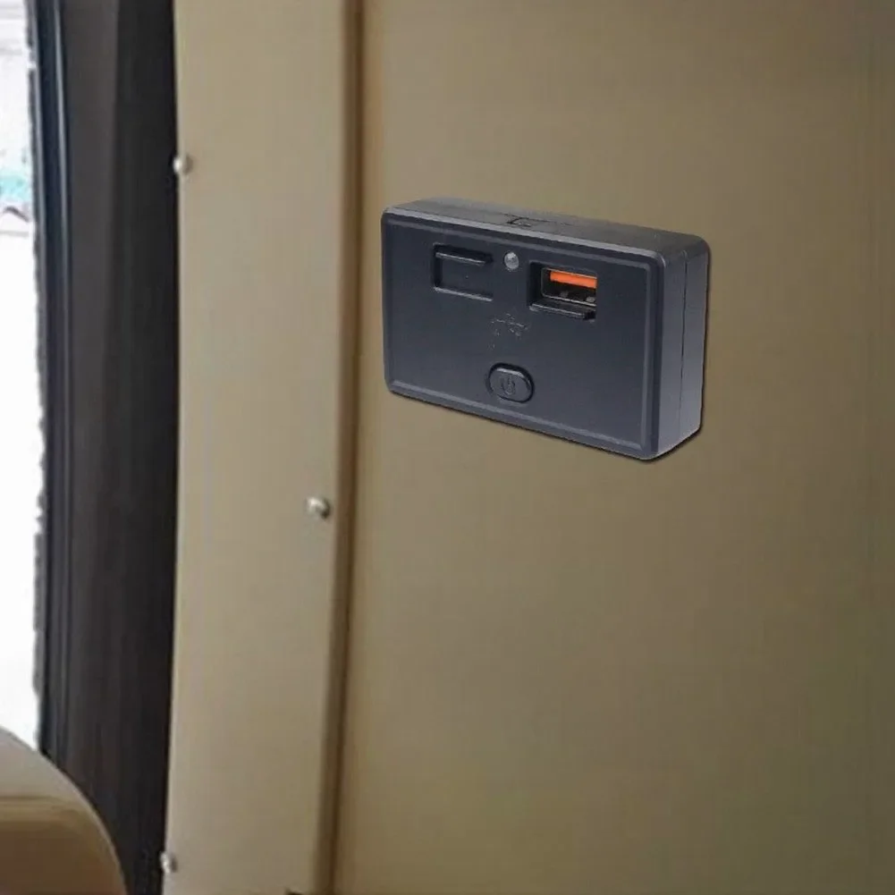 Dual USB \Charger \Socket \Power Outlet Panel With Switch 12V-24V Port Car Charger For Golf Cart Car Truck Interior Accessories - view 4