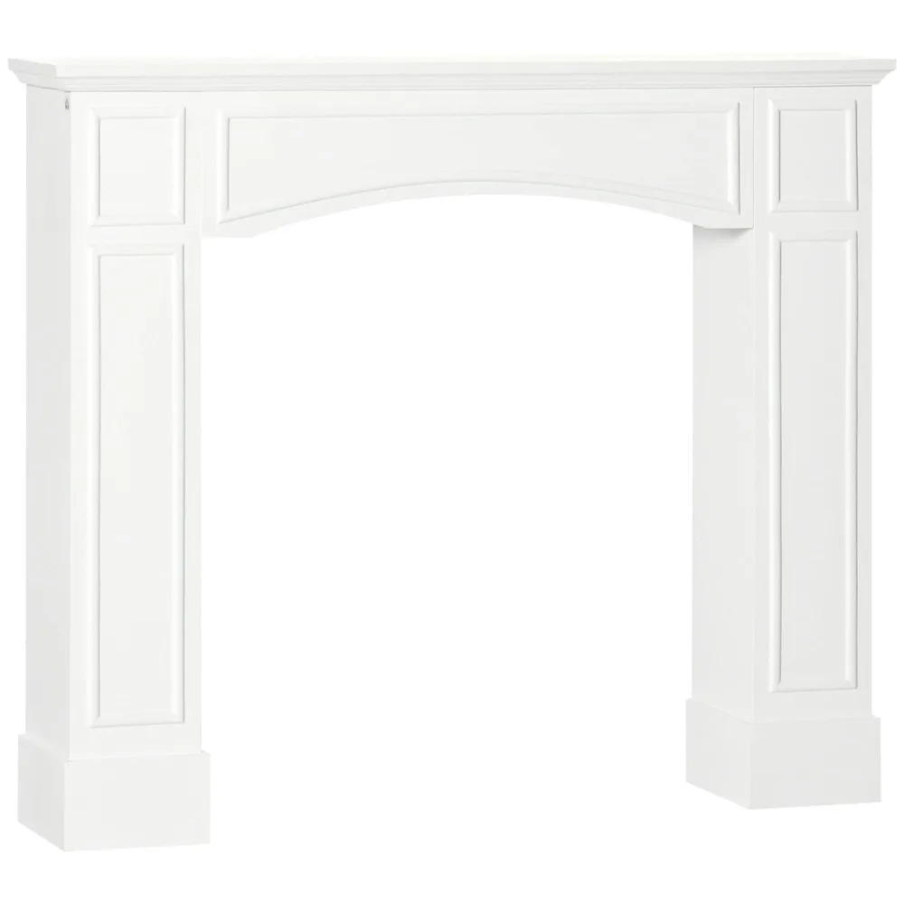 45Inch Fireplace Mantel MDF Surround Mantels for Fireplace with Decorative Pattern Interior Width 29