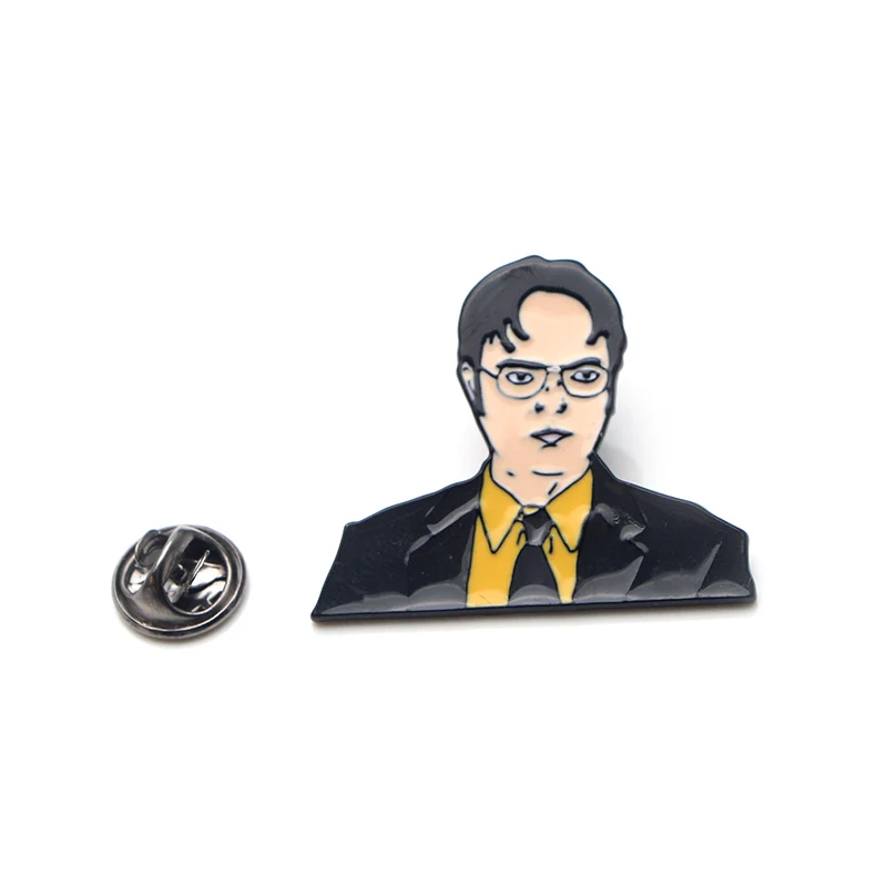 Office TV Show Enamel Pins Cartoon Metal Brooch Pin Clothing Backpack Hat Lapel Badge Men Women Fashion Jewelry Fans Funny Gifts