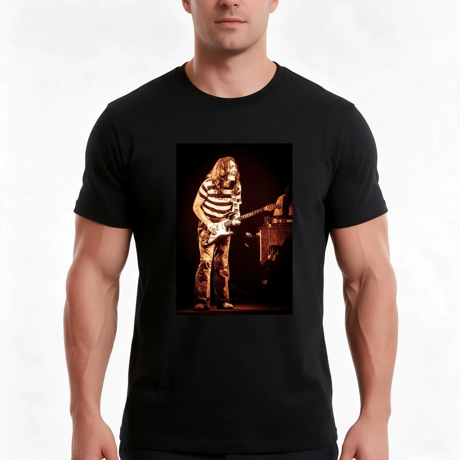 rory's smile during performance T-Shirt Summer Casual Cotton Tee Oversized Streetwear Tops Vintage Graphic Print 100% Cotton