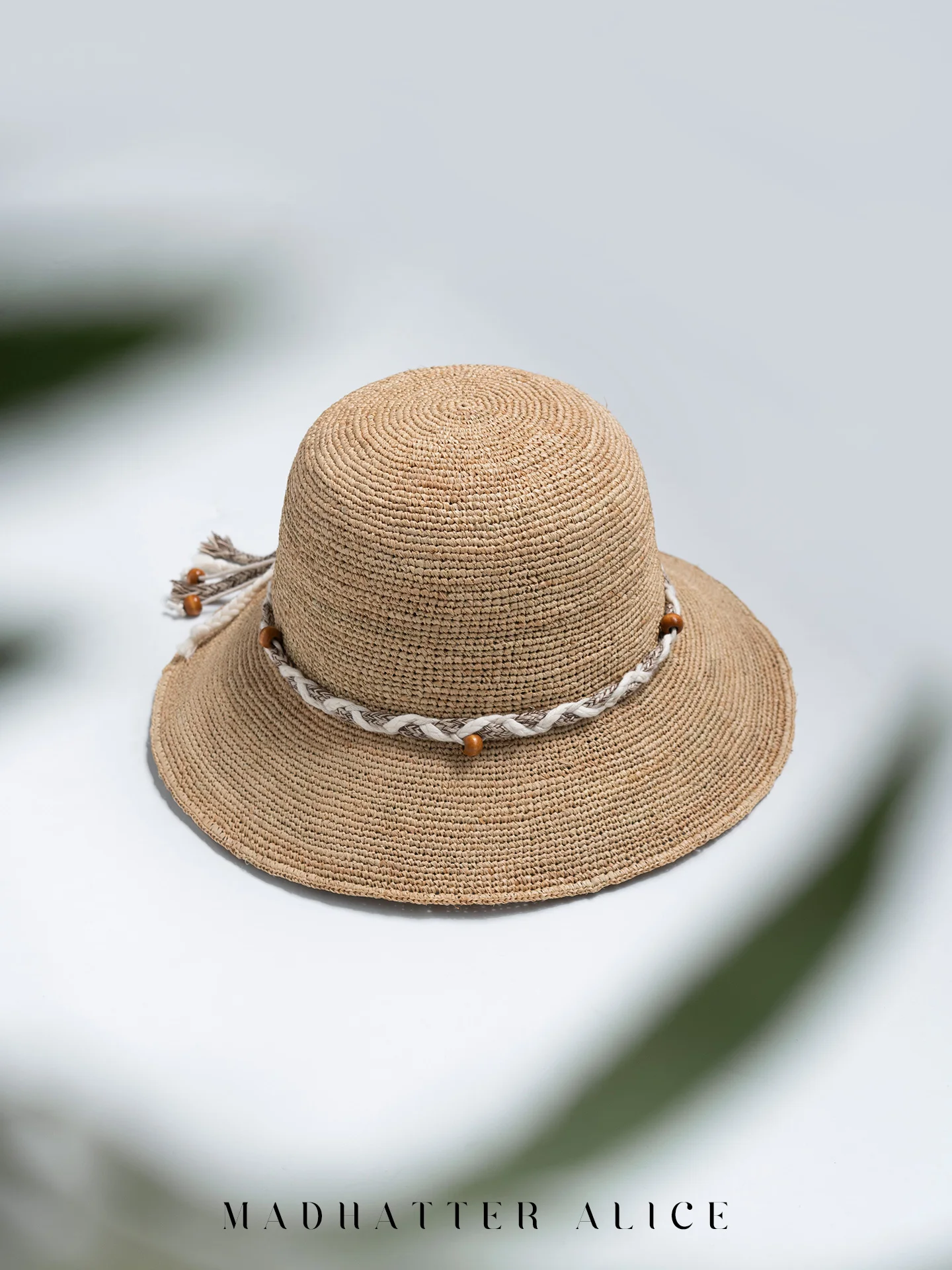 madhatter-bohemian-style-laffey-straw-hat-women's-summer-foldable-sunshade-fisherman-hat-wide-brim-adjustable-round-top-hat