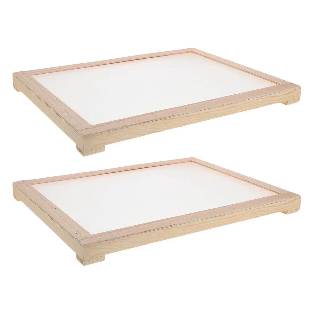 

2pcs Natural Wood Drying Rack Stackable Herb Drying Screen For Kitchen Balcony Outdoor Mesh Tray Herbs Tea Vegetables Medicinal