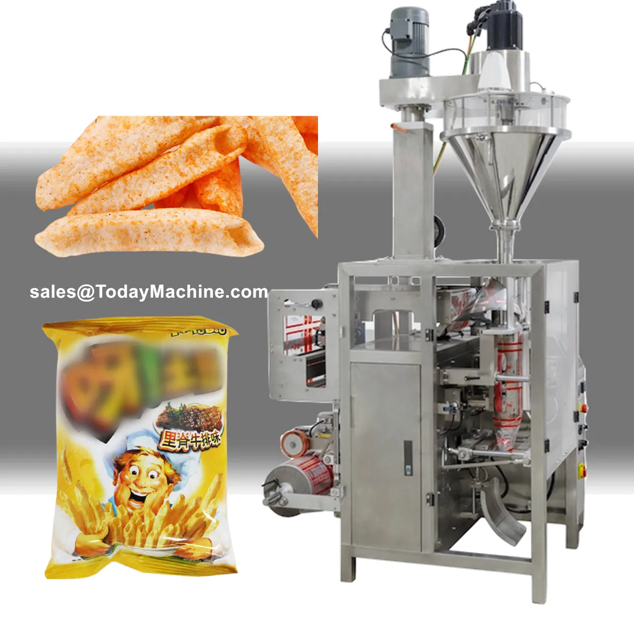 Sugar Rice Pouch Collar Type Packing Machine