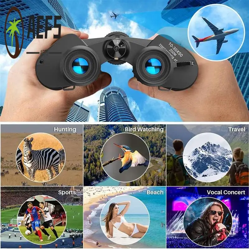 

AEF5-High Powered Zoom Binoculars Telescope Night Vision Lens Binoculars For Adults For Bird Watching Hunting