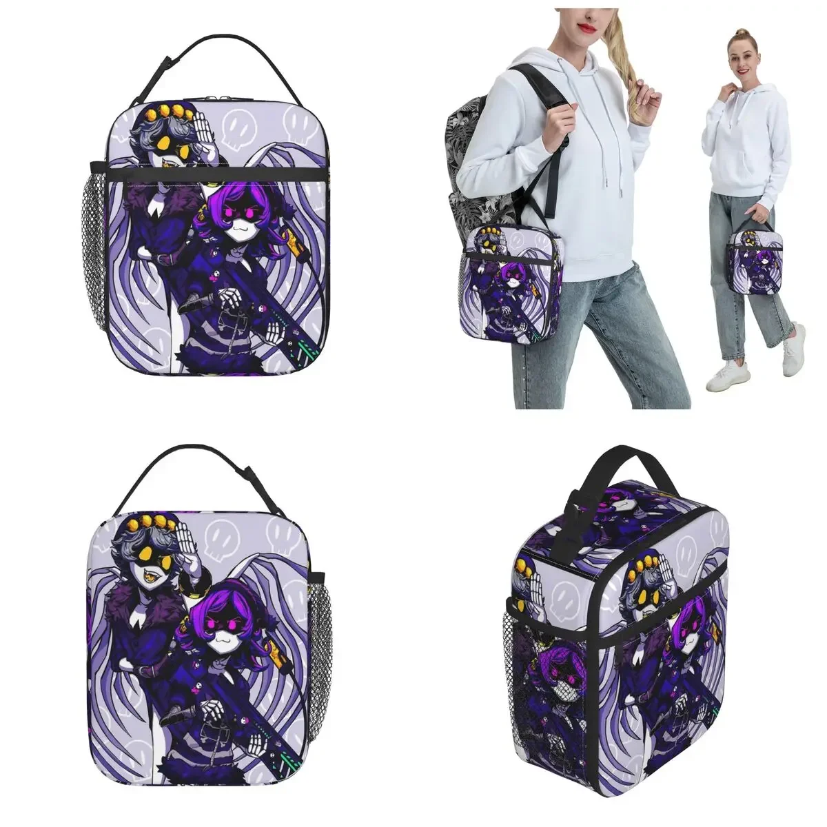 Insulated Lunch Bag Murder Drones TV Series Uzi Doorman Lunch Container Ins Style Thermal Cooler Bento Box For School