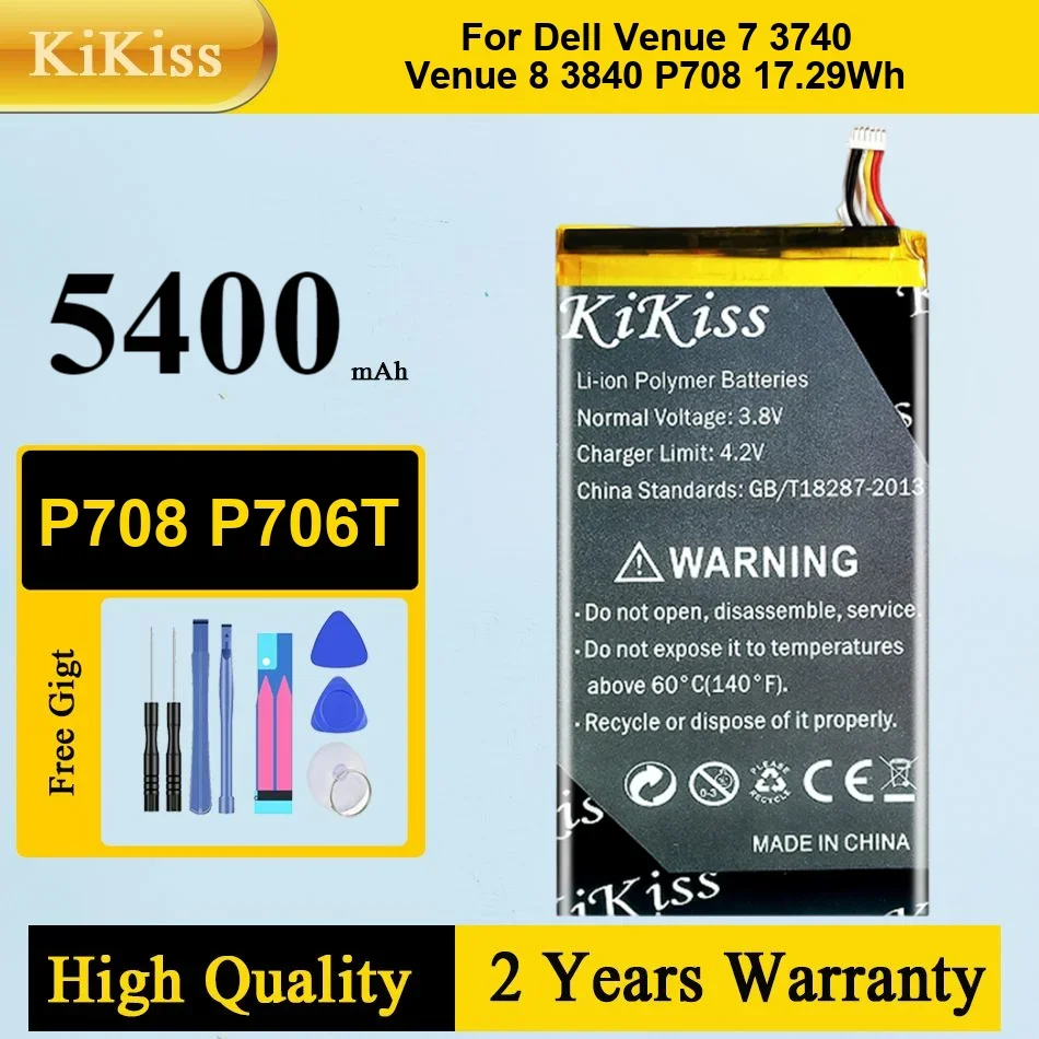 

3.7V 15.17Wh/4100mah P706T New Tablet Battery for Dell Venue 7 8 3730 3830 0CJP38 P706T High Quality Batteries Warranty + NO