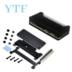 Raspberry Pi zero 2W Aluminum Alloy case Raspberry PI zero 2W Heat dissipation protection case with row of pins
