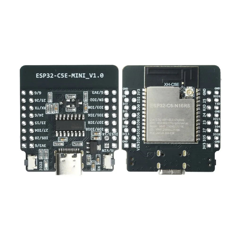 Core Development Board ESP32‑C5‑N16R8 WiFi6 BLE6.0 RISC‑V Single‑Core 16MB Flash 2.4G&5GHz Dual‑Band for Industrial IoT Project