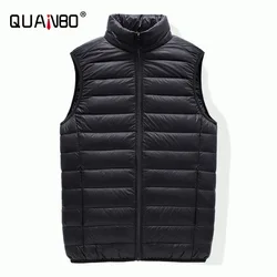 Men's Sleeveless Puffer Jacket 2023 New Autumn Spring Lightweight Water-Resistant Packable Men Down Vest Coat