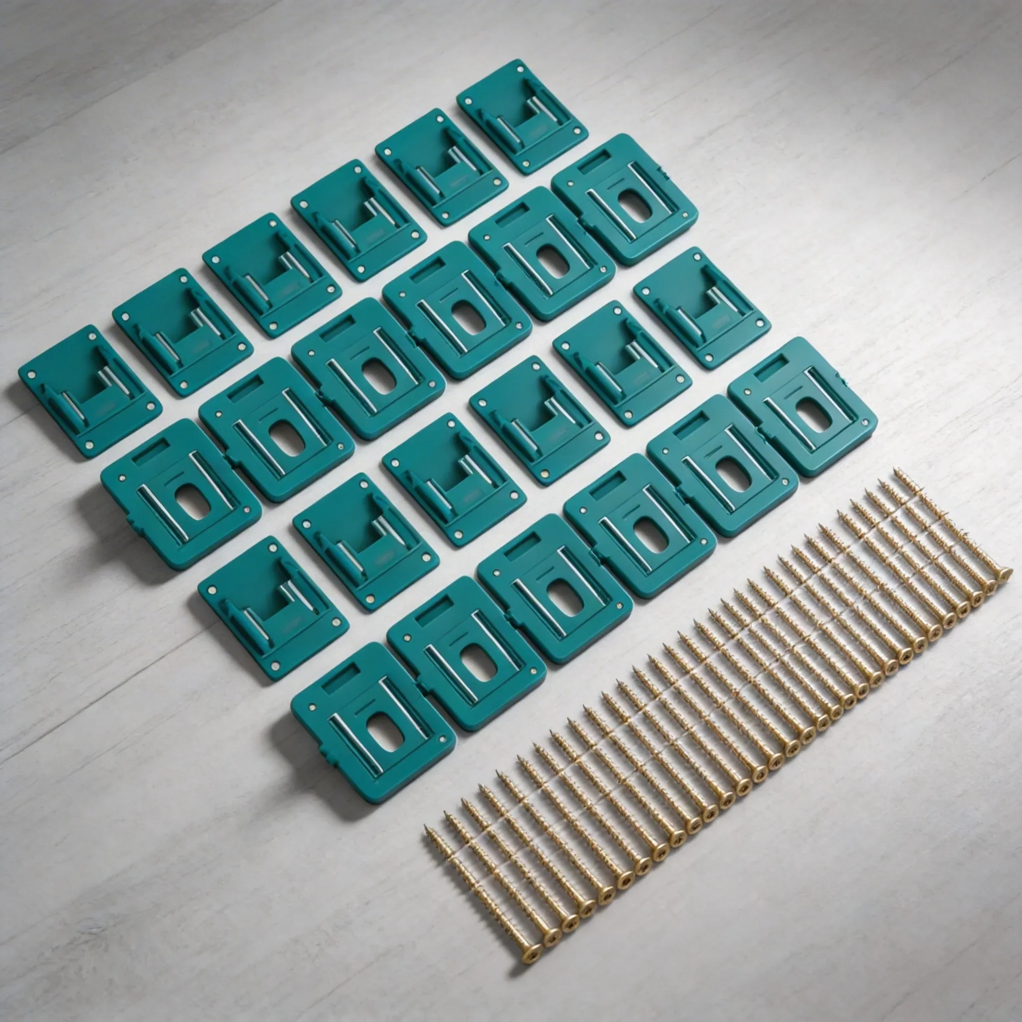 18V Battery &Tool Holder Mount Sets With Screws: Space-Saving, Easy Installation Herramienta Multimeter Soldering Iron