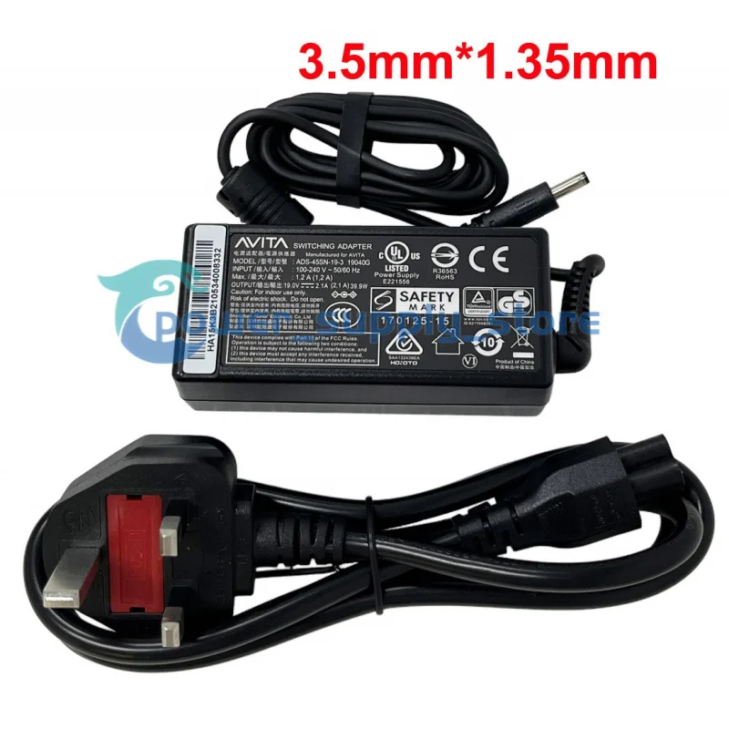 

GENUINE AC Adapter Power Charger 19V 2.1A ADS-45SN-19-3 For Avita Liber V14 NS14A8