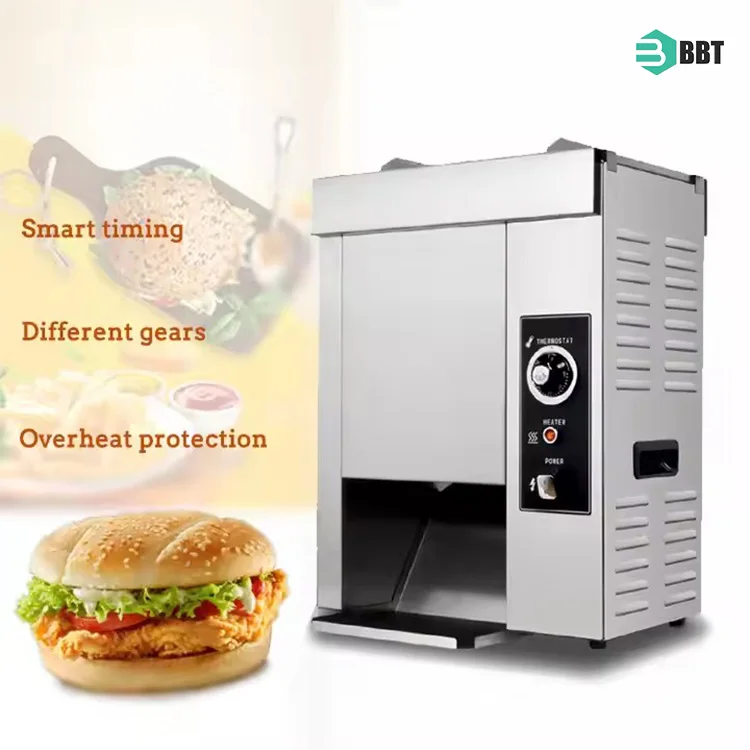 Hot Selling Automatic Mini Smart Patty Making Bakery Hamburger Bread Bun Toaster Burger Machine