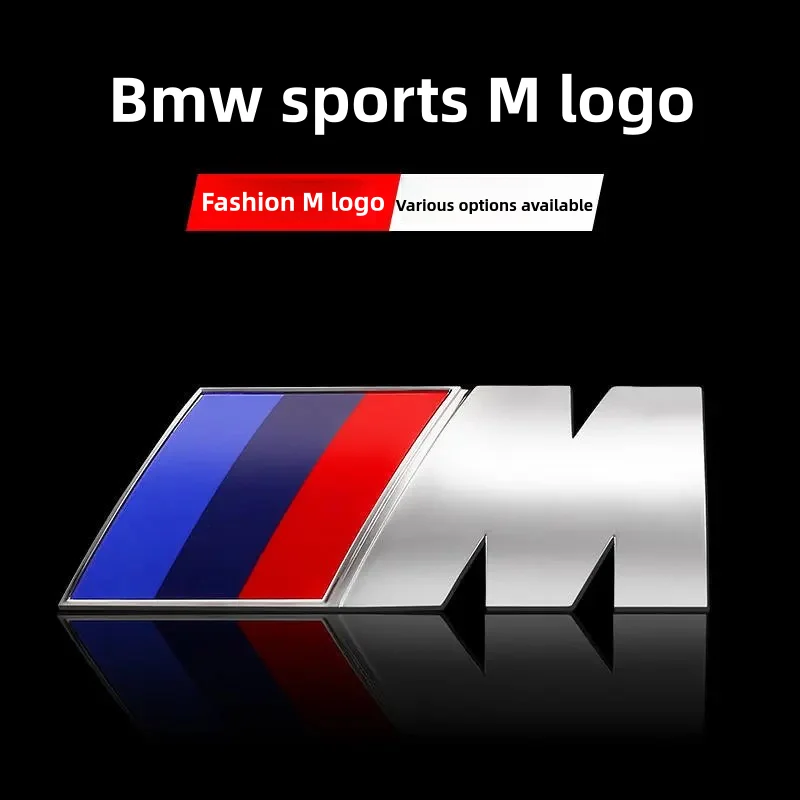 3D ABS M Logo Sticker Suitable for All BMW M Power X1 X3 X5 X7 E71 Body Side Trunk Decoration Car Modification Accessories