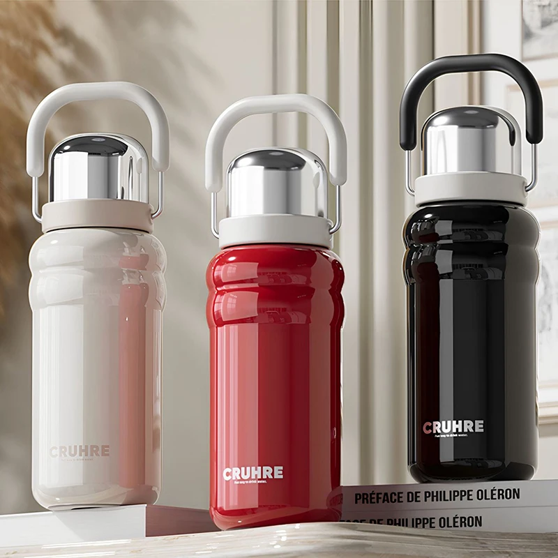 

585/859 мл, большая емкость, двойная соломенная чашка для воды для девочек, высокий внешний вид, изолированная студенческая чашка из нержавеющей стали 316, студенческая чашка