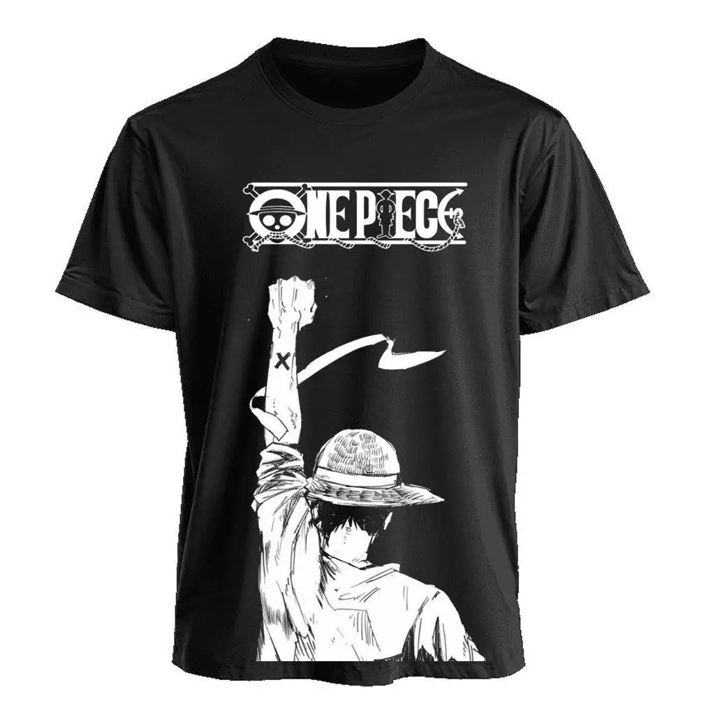 قطعة واحدة أنيمي تي شيرت الرجال النساء 2026 الصيف القطن قصير الأكمام بلايز عادية الجرافيك المحملة القرد D لوفي مطبوعة الشارع الشهير Y2k #2