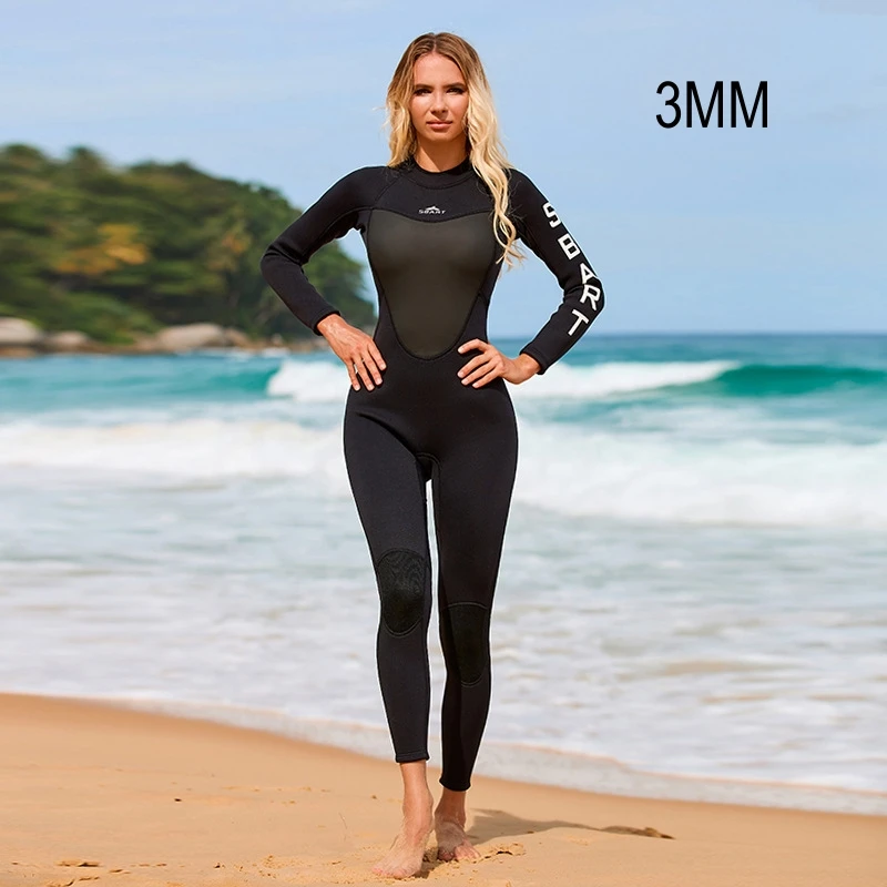 

3MM Women Keep Warm Neoprene Surfing Kayaking UnderWater Hunting WetSuit Scuba Spearfishing Full Body Snorkeling Swim DivingSuit