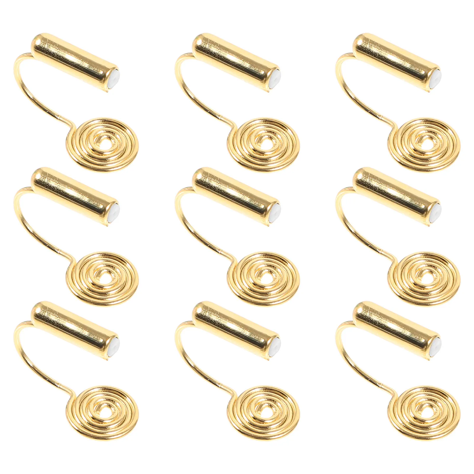 

10pcs Golden Clip Clip On Earring Backs Converter for Non Pierced Lightweight Copper DIY Materials Safe Ear Clips