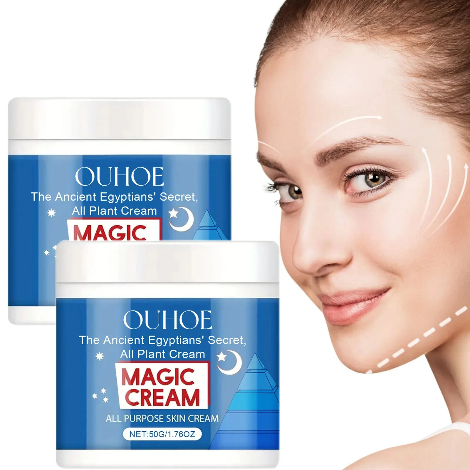 

Instant Lifting Firming Cream Magic Anti Wrinkle Anti-Aging Face Fade Fine Line Whitening Moisturizing Repair Dullness Skin Care