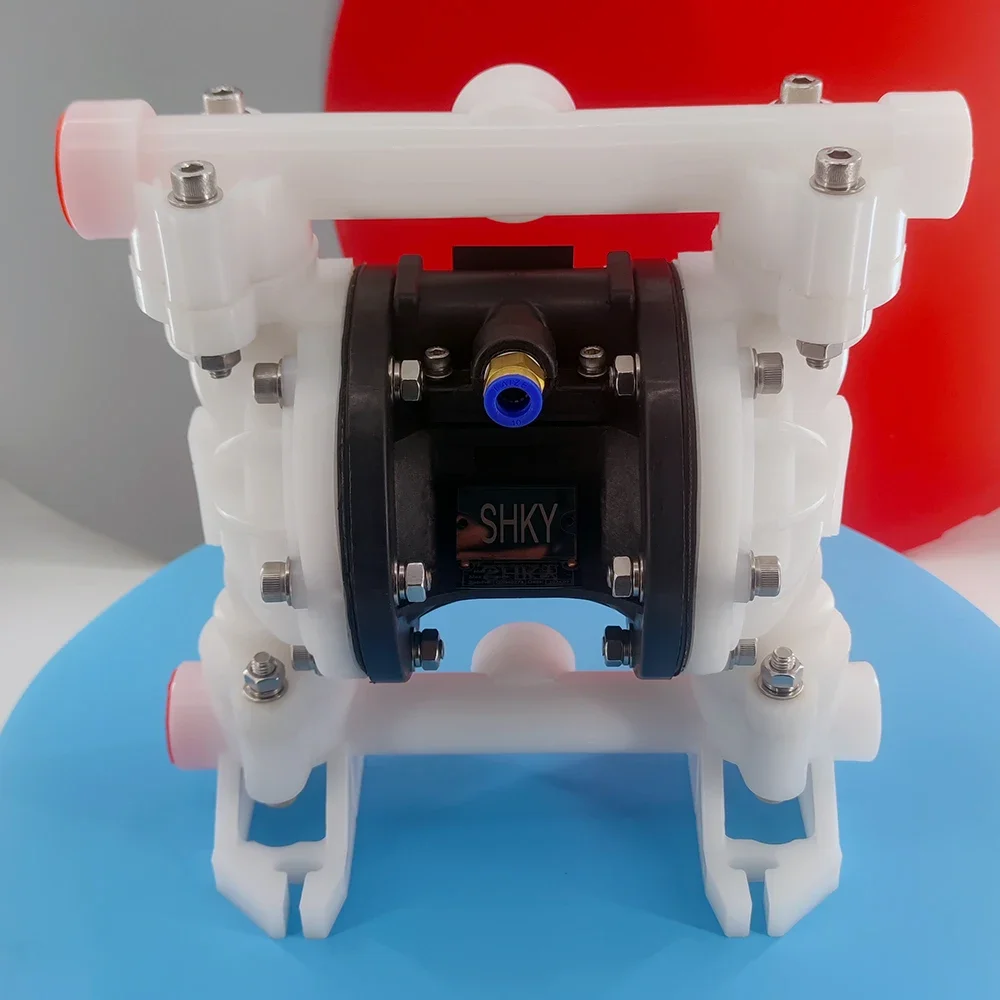 

1 Inch Polypropylene PP Small Dosing Pump KYQS25 Pneumatic Double Diaphragm Pump Strong Conveying Capacity Good Self-Priming
