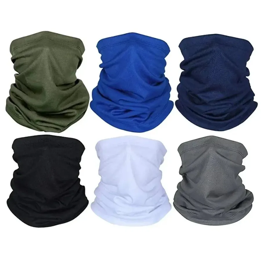 1 Pcs Solid Color Bandana High Elastic Seamless Buffs Gaiter Headband Cycling Mountaineering Face Shield Men Scarf