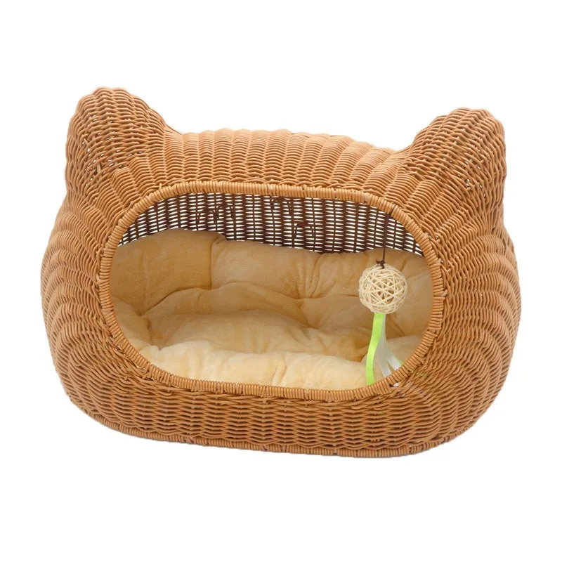 Washable rattan cat litter, universal cat cage kennel in all seasons