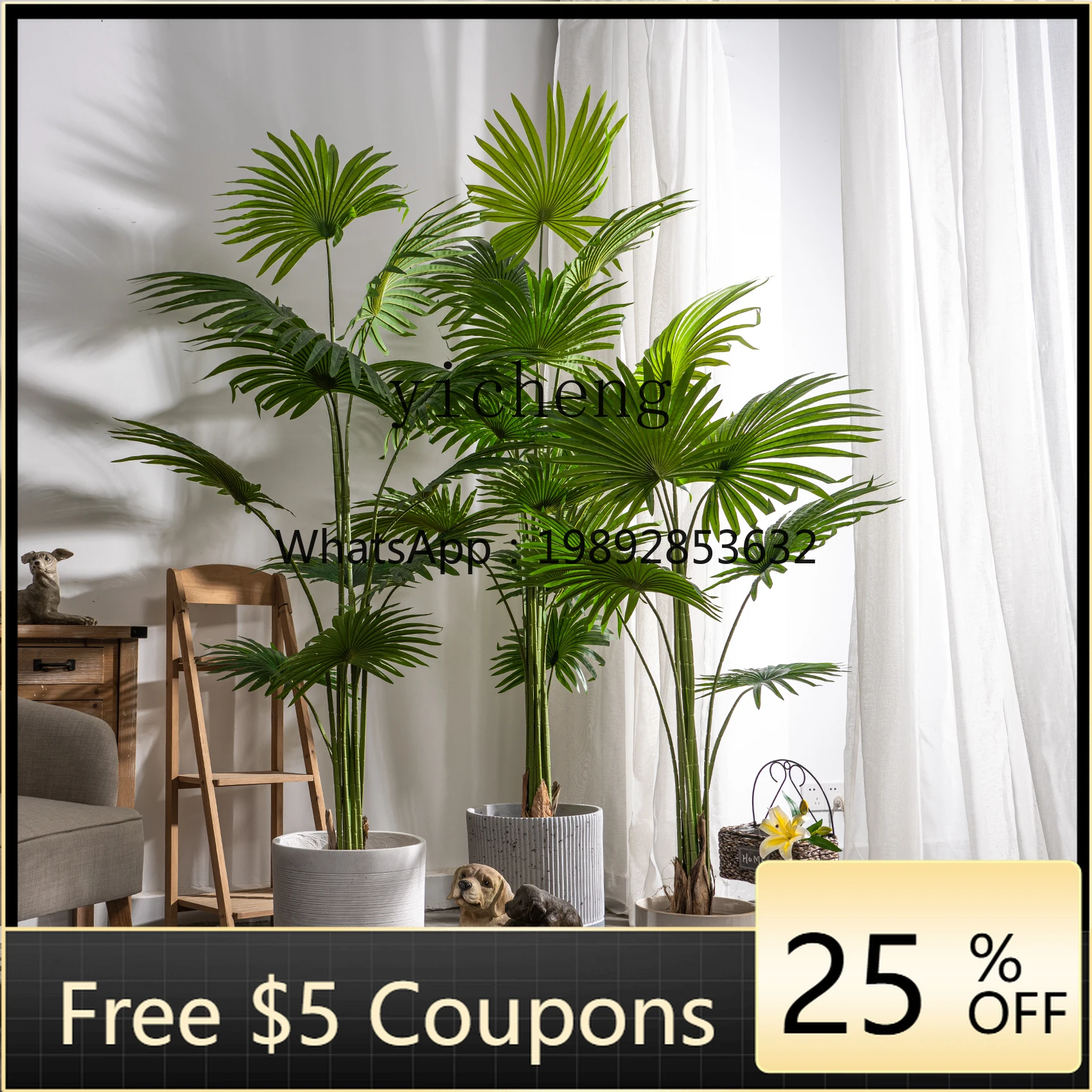 

AA fake flower tree simulation green plant high-end light luxury floor ornament indoor living room bionic fake tree plant
