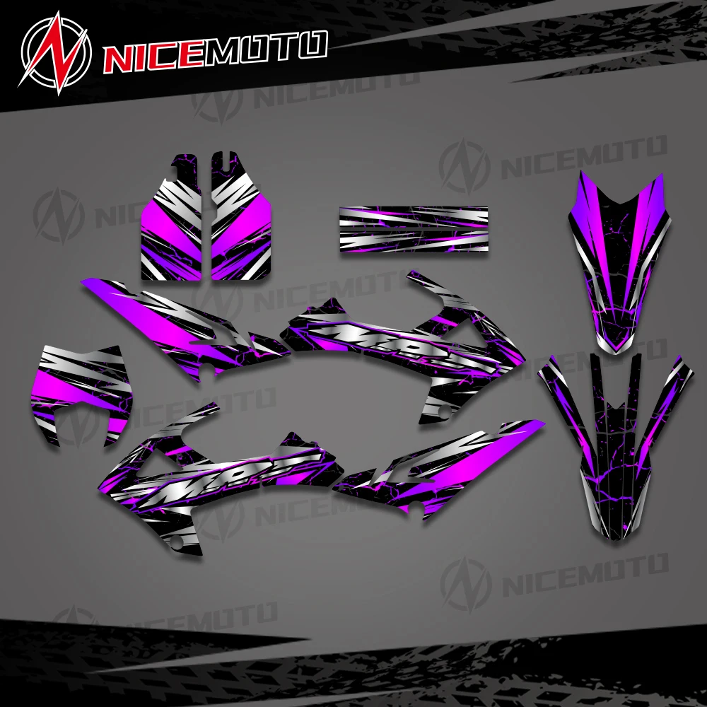 Image of Vollständige Grafik-Aufkleber für RIEJU MRT 50 SM 2022–2023, Motorradnummer, Name, Hintergrund, individuell