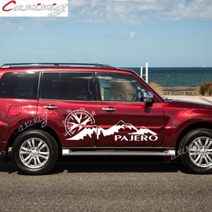 Đồ thị decal vinyl của la bàn núi cho mitsubishi pajero thể thao pajero ngoài đường sọc cơ thể cửa trang trí cửa 12 Bán hàng chính Pajero Compass - 7